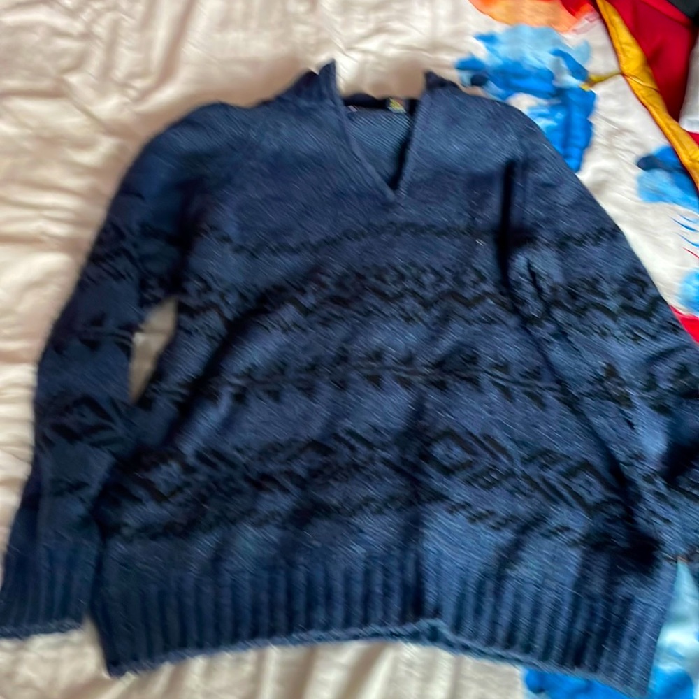Quarter-Zip Wool-Blend Sweater